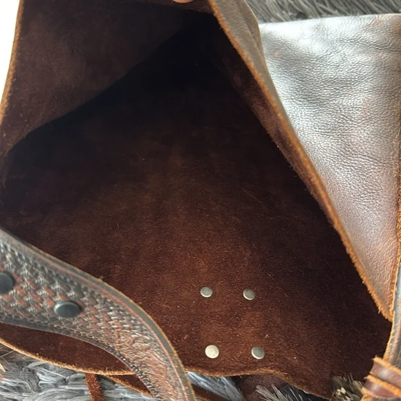 Women's Leather Crossbody - Picture 5 of 13